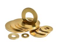 Brass Washer Solid Brass Gasket M2 M3 M4 M5 M6 M8 M10 M12 M14 M16 M18 M20(M2.5x5x0.4(500Pcs))