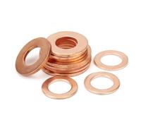 Brass washers Copper washers DIN7603 M4 M5 M6 M8 M10 M12 M13 M14 M16 M17 M18 M20 M22 M24 M26 Boat Red Brass Copper Sealing Washer Flat Seal Gasket Ring(M14x20x1 20pcs)