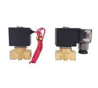 Brass Water mini bistable-Latching Solenoid Valve Port 1/8" 1/4 inch 1/1.5/2/2.5/3mm Zero Pressure Start Pulse Signal(1/4",2MM_24VDC_W1101X)