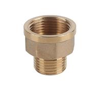 Brass Water Pipe Fitting Hose Fitting Hex Bushing Reducer Pipe Adapter 1/2BSPT Male and 3/4BSPT Female Thread Outdoor Tap Reducer