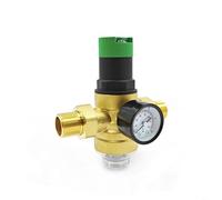Brass Water Pressure Reducing Valve With Gauge NPT Thread Filter Regulator For Residential And Industrial Water Systems Reliable Flow Control Solution(1/2-NPT thread)