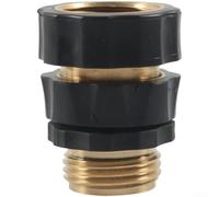 Brass Water Pressure Regulator for RV with Gauge Adjustable 0-160 PSI 3/4 Inch Garden Hose Thread(A)