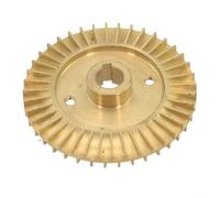 Brass Water Pump Impellers for Sewage Systems | Self-Priming Replacement with Double-Sided Copper Design | Heavy Duty 85mm Pump Parts Compatible with Industrial and Residential Pumps(OD66mm ID12mm)