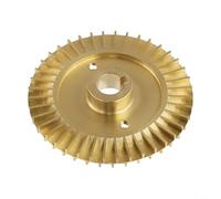 Brass Water Pump Impellers for Sewage Systems | Self-Priming Replacement with Double-Sided Copper Design | Heavy Duty 85mm Pump Parts Compatible with Industrial and Residential Pumps(OD85mm ID14mm)