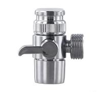 Brass Water Splitter Valve 1 To 2 Outlet For Sink Faucet With 1/2 IPS Male Thread Connection For Washing Machine And Daily Use(Distributor)