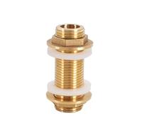 Brass Water Tank Connector 1/2 3/4 inch BSP Threaded Pipe Fittings 30-100mm(3I4 X 80mm)