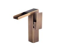 Brass Waterfall Basin Sink Mixer Tap Modern Bathroom Lever Faucet,31Cm