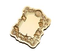 Brass Wax Seal Stamp Head Embossed Wax Sealing Flower Frame for Personalizing Stationery Brass Seal for Invitations