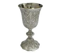 Brass Wine Chalice Goblet Silver Plating Cup For Communion Medieval Inspired Harry Potter Chalice Goblet