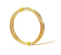 Brass Wire 0.6mm .8mm 1mm Square Copper Wire Half Hard Gold Brass for Beading Craft Work DIY accessories(0.8mm x 6M)
