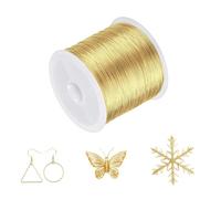 Brass Wire 21 Gauge (0.7mm), 50g per roll - Soft Flexible Unfinished Bare Metal Craft Wire for DIY Crafts Model Building Projects Jewelry Making