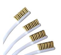 Brass Wire Brush Rust Remover Small Brushes for Cleaning Paint Metal Wood-Rustoleum Fabric Spray-Paint 2 Pair