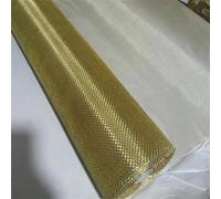 Brass Wire Mesh, 10-200Mesh Brass Screen 1X1m/39.4X39.4Inch for Dense Filter Screen Mesh Blocker Scrubber Clean DIY Fill Fabric(Brass 1x1m,40 mesh)