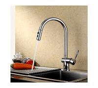 Brass with Down Pull Out faucets Commercial Faucet hot and Cold Water Deck Mounted Single Handle Kitchen Sink taps,blac Economic