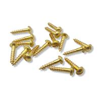 Brass Wood Screws DIN 96 Oval Head Slot Longitudinal Blank Outdoor Rustproof