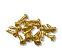 Brass Wood Screws DIN 96 Oval Head Slot Longitudinal Blank Outdoor Rustproof