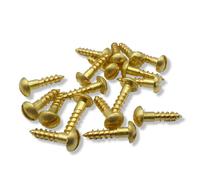 Brass Wood Screws DIN 96 Oval Head Slot Longitudinal Blank Outdoor Rustproof