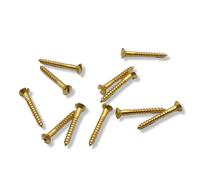 Brass Wood Screws Slotted Countersunk Head DIN 95 Linsenkopf