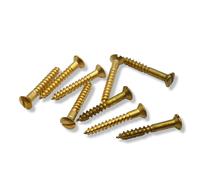 Brass Wood Screws Slotted Countersunk Head DIN 95 Linsenkopf