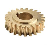 Brass Worm Gear Replacement for Stage Two Snowblower, Direct Fit For Spare Part Compatible with 51405MA 204167, Heavy Duty METALs Gearbox Component for Winter Snow