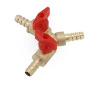 Brass Y Layout Ball Valve for Fuel Gas and Water Installations with Thread Integrity and Edge Uniformity (8mm)