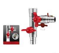 Brass Y Valve Splitter Dual Switch Garden for tap Connector Brass(F) | independent switches, flexible flow , separate outlets, leak-free operation, easy management