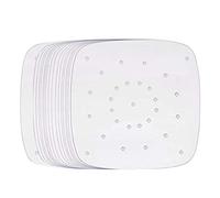 Brasse 100Pcs Perforated Square Air-Fryer Parchment Paper Non-Stick Air Frying Pan Liner Mat Barbecue Paper Steam Mat 6.5 inch