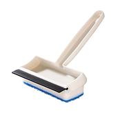 Brasse 2-In-1 Small Window Squeegee Rubber Sponge Wiper Water Mist Cleaning Brush