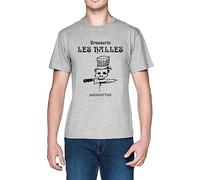 Brasserie Les Halles Anthony Bourdain's Old Restaurant Gray Men's T-Shirt Grey Men's T-Shirt Tee, all grey, M