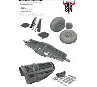 Brassin SIN67229 P-51D Engine/Wheel Bay/Legs Set 1:72