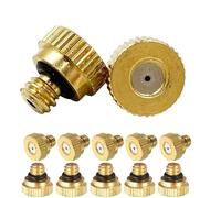 Brassmisting Nozzles 10/24 UNC Low-Pressure Atomizer Replacementmister Nozzles for Garden Patio Outdoor Cooling System 50pcs 0.1mm