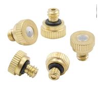 Brassmisting Nozzles for Outdoor Cooling System,misting Nozzles 10/24 UNC Replacement Low Pressure Atomizingmisting Sprayer 50pcs 0.1mm