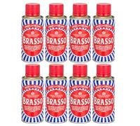 Brasso 8 x 175ml Metal Polish With Welari Thank You Card Longer Lasting Shine Brass Chrome Stainless Steel Copper Cleaner (1.4L)