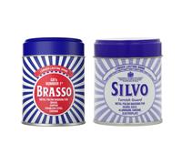 Brasso Duraglit Metal Polish Wadding 75g & Silvo Tarnish Guard Polish 75ml Set - Metal Cleaner for Brass, Silver & Chrome Shine