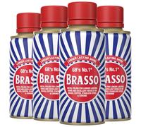 Brasso Metal Polish - Gorgeous Gloss with Radiant Shine and Dazzling Effect, Long-Lasting Shine 17ml (Box of 4)