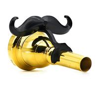 Brasstache - Clip-on Mustache for Large Shank Trombone or Euphonium Mouthpiece
