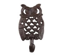 BRASSTAR Cast Iron Owl Shaped Coat Hook Wall Mounted Retro Hanger for Hanging Coats, Bags, Hats, Towels, Keys, Tools, Home Farmhouse Garden Decor TQGJPT1283