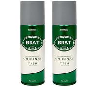 Brat Original Anti-Perspirant Deodorant Spray 200ml x2 for Men Long-Lasting Fresh Masculine Fragrance 48 Hour Sweat & Odour Protection Classic Authentic Scent Everyday Confidence & Freshness