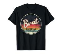 Brat Original Vintage Style Sun BDSM Kink Role Play Gift T-Shirt