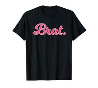 Brat Pink Cursive Type Graphic Value Graphic T-Shirt
