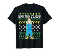 Bratan Claus Russian Santa Bra Funny Ugly Christmas Sweater T-Shirt
