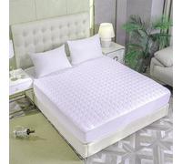 Bratatatmania Quilted Super Mattress Pad Protector- Extra Deep Fitted Cover, Anti Allergy Double Mattress Protector - Comfort, Durability & Easy Maintenance (Double(137x191) cm)