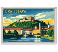 Bratislava - Slovakia - Jumbo Artistic Fridge Magnet 96 x 67mm BBSFHM1875