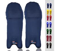 Bratla Cricket Batting Pads Covers, Navy Blue Covers for Cricket Pads for Men Batting Color Fit Neatly on Legguards Easily Put On