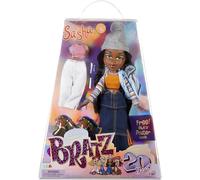 Bratz Original Sasha Doll: 2001 Debut Replica, 20th Anniversary Edition, 2 Outfits, 2 Shoes, Bag, Headband or Hat, Hairbrush & Holographic Poster