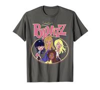 Bratz Pastel Group Shot Poses Glitter Fashion Pink Logo T-Shirt