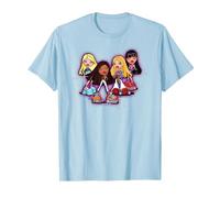 Bratz Sparkle and Glow Girls T-Shirt, Men, Baby Blue, XX-Large