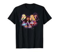 Bratz Sparkle and Glow Girls T-Shirt, Men, Black, Medium