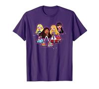 Bratz Sparkle and Glow Girls T-Shirt, Men, Purple, XX-Large