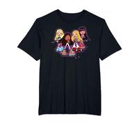 Bratz Sparkle and Glow Girls T-Shirt, Men's Big and Tall, Black, 6X Tall